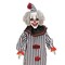 8 Ft. 2" Light-Up Lifting Clown with Hat Halloween Decoration